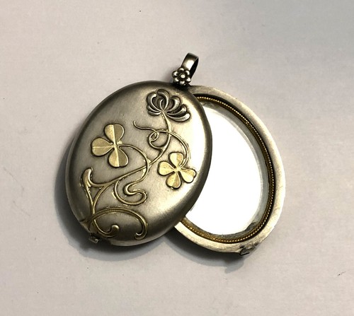 Ancien pendentif miroir art - ancien,