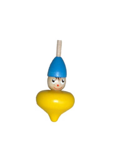 Toupie jaune dans - toupie,