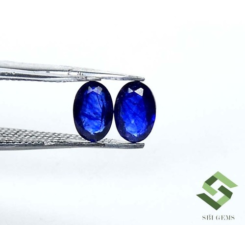 Saphir naturel bleu coupe - saphir,