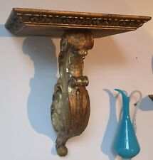 Large Baroque Giltwood wall console wall shelf SET OF 2 Giltwood wall bracket