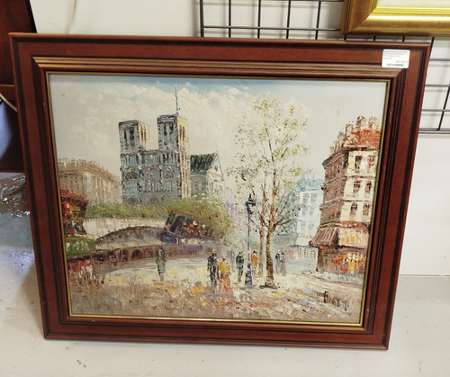 Tableau huile sur toile - huile,