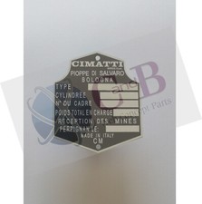 Plaque Constructeur  CIMATTI