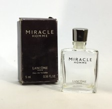 MIRACLE de LANCÔME - MINIATURE - EDT -  5 ML + BOITE - FLACON VIDE