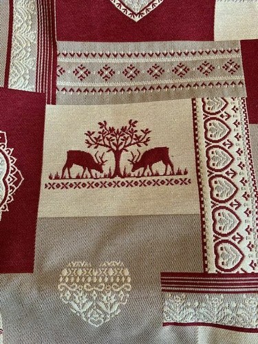 Tissu jacquard épais - , chalet