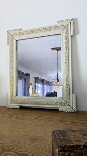 Miroir ancien xixᵉ bois - miroir, —