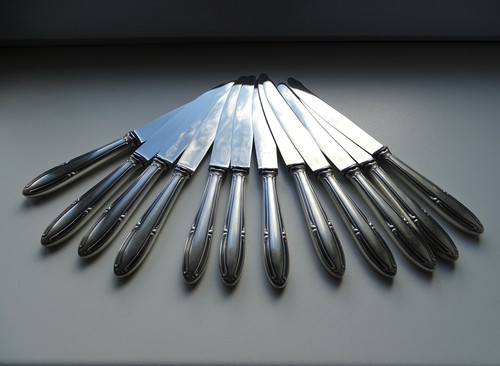 Couteaux art deco métal - couteaux,