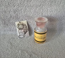 Ancien petit flacon en verre à pharmacie apothicaire Acide chrysophanique