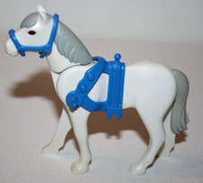 PLAYMOBIL 4274 5837 CHEVAL BLANC SELLE CHAR ROMAIN ARENE ROMAINE COLISEE