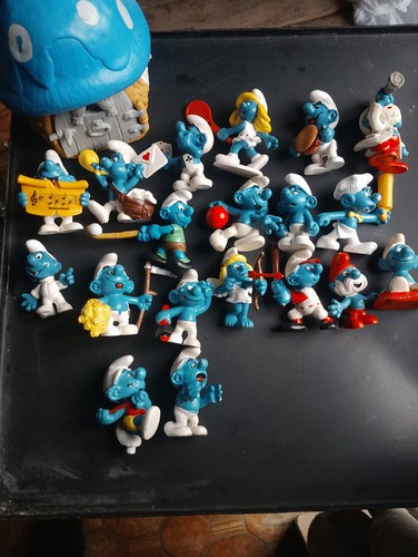 Lot figurine schtroumpfs - lot,