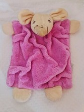 Doudou plat Souris Collection Plume rose  -KALOO - TBE 