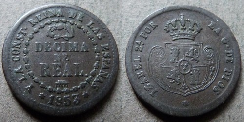 Espagne isabel 1 decima - isabel,