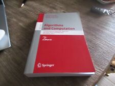 Rare en anglais CHEONG CHWA PARK ALGORITHMS AND COMPUTATION PART 2 SPRINGER 30 €