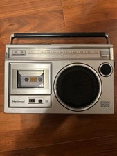 National Panasonic RX-1650 AM/FM Radio Cassette Tape Portable Boombox Retro Used