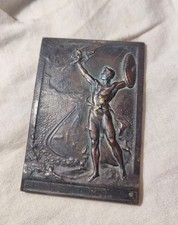 Médaille plaque bronze Jeux Olympiques Grèce 1906 signé P.Vannier