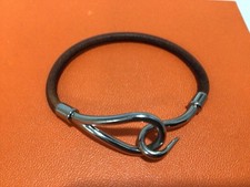 HERMES Signed LEATHER BRACELET