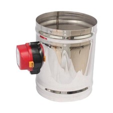 Clapet de régulation de volume motorisé en acier inoxydable pour conduits