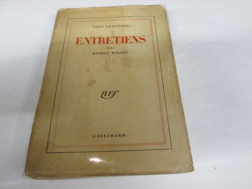 Paul leautaud entretiens - leautaud, ..entretiens