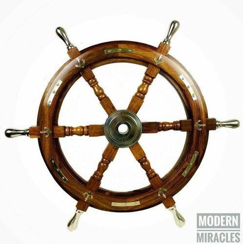 Ancien volant bateau nautique