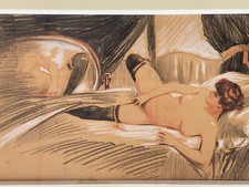 Exceptionnel dessin curiosa