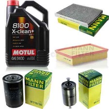 MANN-FILTER Inspection set 5 L Motul 5W-30 8100 + X-propre pour VW Polo Classic