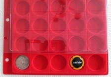 5 BOX PLATEAUX CLASSEUR  POUR RANGEMENT CAPSULES / PIECES 40 CASES EN FEUTRINE