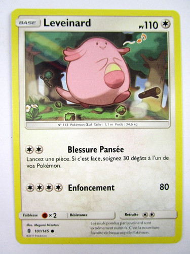 Carte pokémon leveinard - carte,