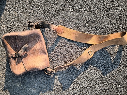 Sac giberne cuir - cuir, fauve