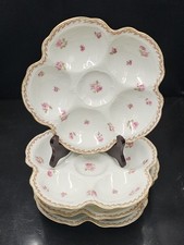 Assiettes Ancienne A Huîtres Franck Haviland / Oyster Plates Limoges Porcelaine