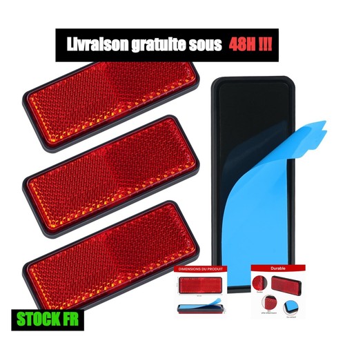 Catadioptres moto rouges - 4,