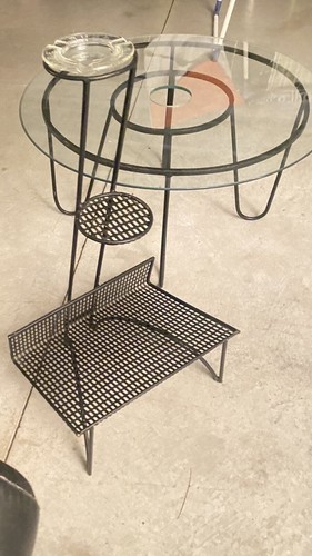 Porte revues cendrier sur pied - porte,