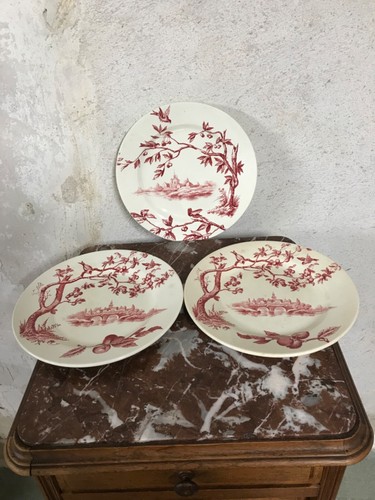 Anciennes assiettes dessert - assiettes, à