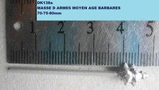 MASSE D ARMES MOYEN AGE  OU BARBARES 70-75mm RESINE A PEINDRE ANDREA ELASTOLIN