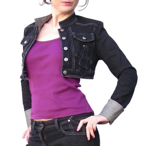 Veste coton blouson jean - blouson,