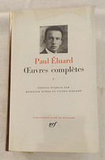 Pléiade, Paul Éluard - Oeuvres complètes Volume 1, Gallimard 1968, avec Rhodoïd