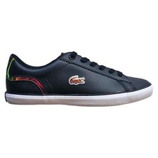 Lacoste FEMMES 317 1 Fle Irisé Baskets Chaussures Baskets Noir Rétro Tennis