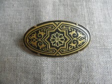 Ancien bijou damasquiné - damasquinÉ,