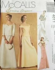 4011 PATRON "McCALL'S SUPERBE JUPE ET BUSTIER SOIREE CEREMONIE TAILLE 36 AU 46