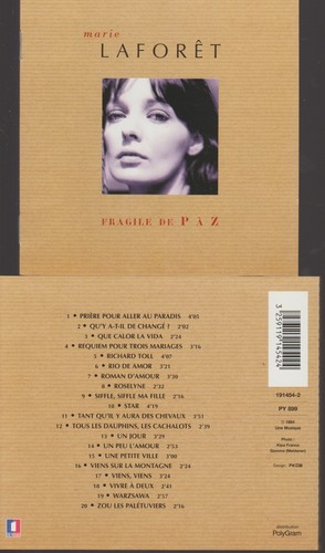 Marie laforêt fragile p - laforêt, cd