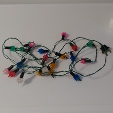 Vintage Guirlande Lumineuse Clignotante de Noël 20 ampoules .