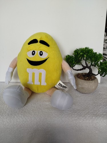 Peluche jaune s - jaune, m&m's