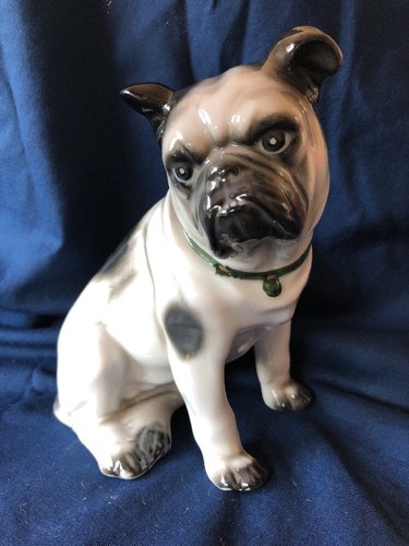 Sitzendorf porcelain bulldog - sitzendorf,