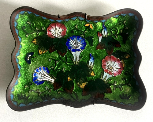 Ancien petit plateau emaux - plateau,
