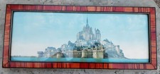 Jolie PHOTO PANORAMIQUE Vue du Mont Saint Michel CHROMO 1930