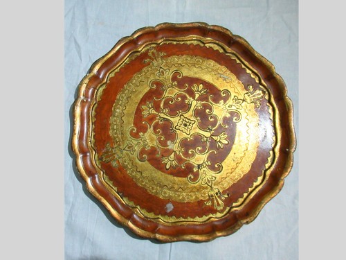 Ancien plateau florentin bois - ancien,