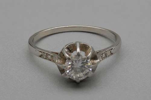 Bague gris carats 750 et - gris, 18