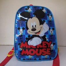 N9387 sac à dos main Mickey Mouse Disney vintage bleu rouge miniature fantaisie