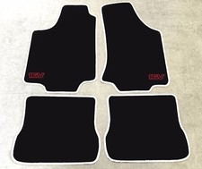 Tapis De Sol Pour VW Golf 3 Cabriolet Et 16V Blanc Rouge 1993-1998 4 Pièces Neuf