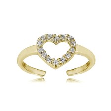 Bague Doigt De Pied Cœur En
