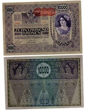 Autriche AUSTRIA  Billet 10000 KRONEN 1918 WWI P65  BON ETAT