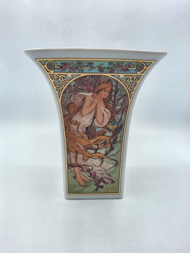 Vase carré évasé - , en